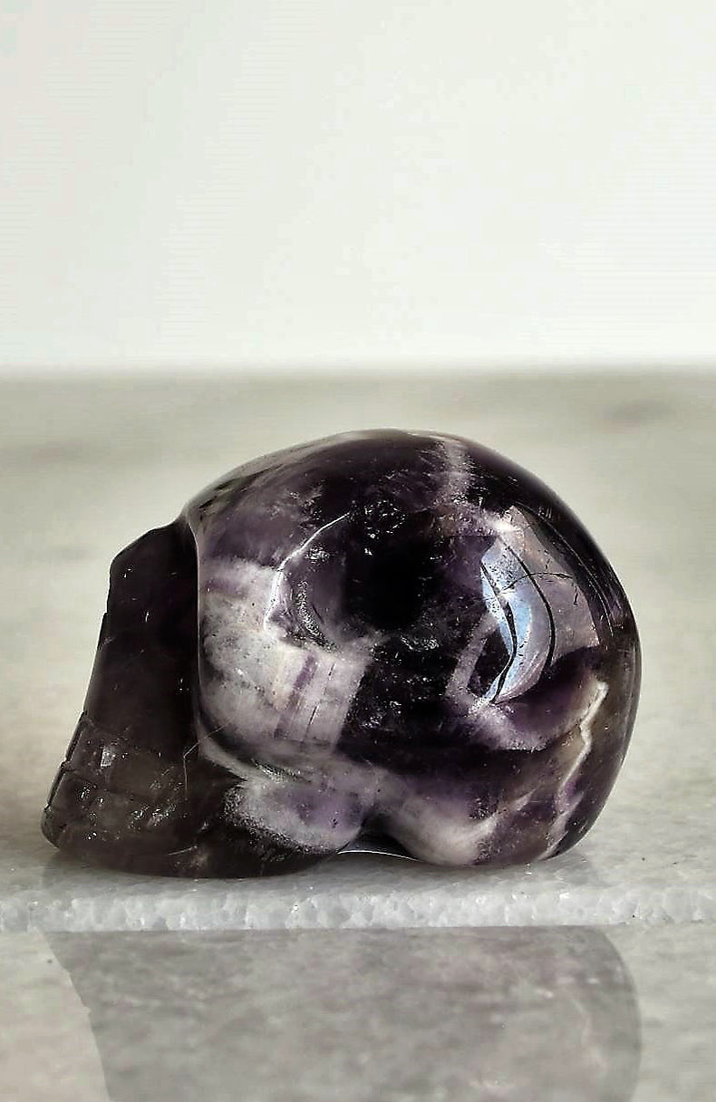 Chevron Amethyst Skull